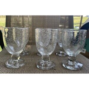 Tag Ltd Bubble Glass Water Goblet Set Of 6